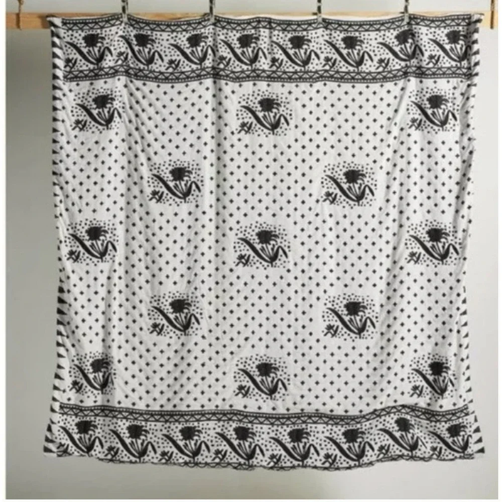 Anthropologie Jacquard Jeanette Woven Duvet Cover Queen